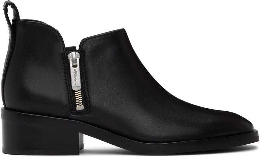 3.1 Phillip Lim Black Alexa Ankle Boots - Picture 5