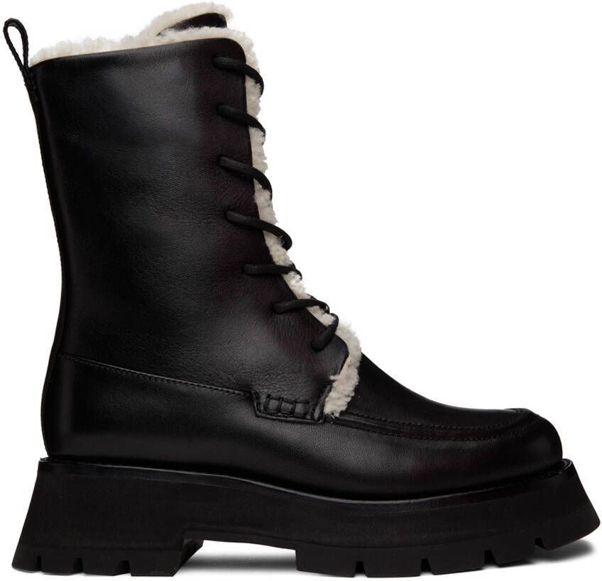 3.1 Phillip Lim Black Kate Ankle Boots - Picture 5