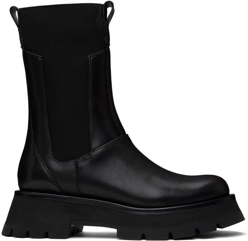 3.1 Phillip Lim Black Kate Boots - Picture 5