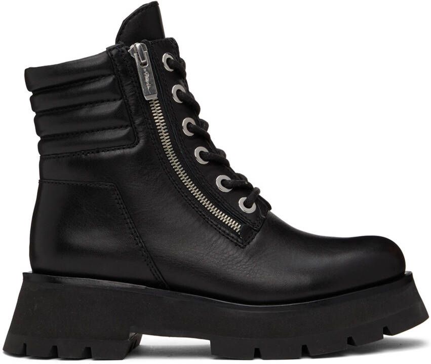 3.1 Phillip Lim Black Kate Double-Zip Boots - Picture 5