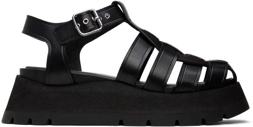 3.1 Phillip Lim Black Kate Fisherman Sandals
