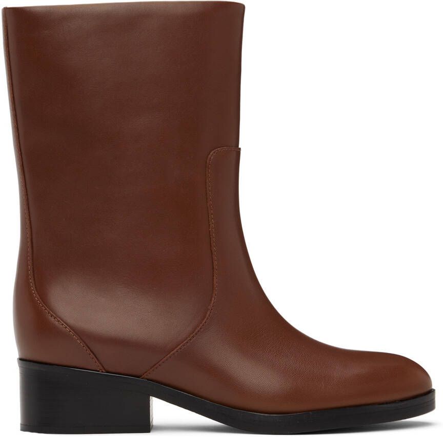 3.1 Phillip Lim Brown Lucien Boots - Picture 5