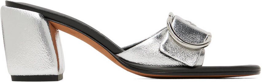 3.1 Phillip Lim Silver Naomi Mules - Picture 5