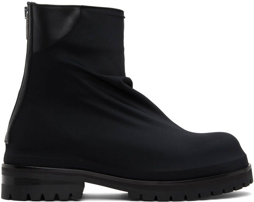 424 Black Zip Boots - Picture 5