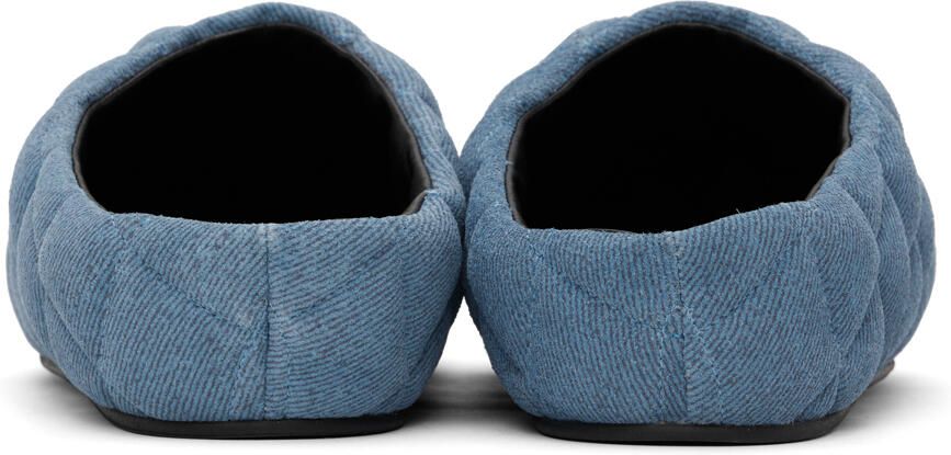 ABRA Blue Quilted Slippers