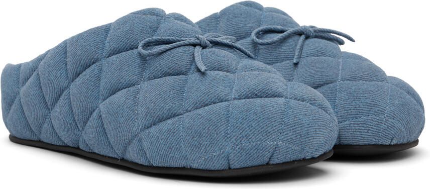 ABRA Blue Quilted Slippers - Picture 2