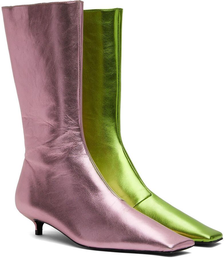 ABRA Pink & Green Lord Boots - Picture 2