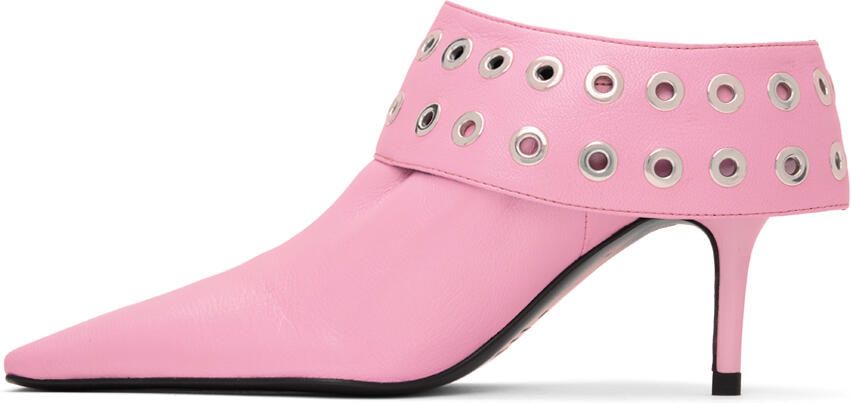 ABRA Pink Big Belt Heels - Picture 3