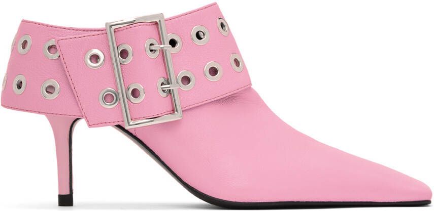 ABRA Pink Big Belt Heels - Picture 5