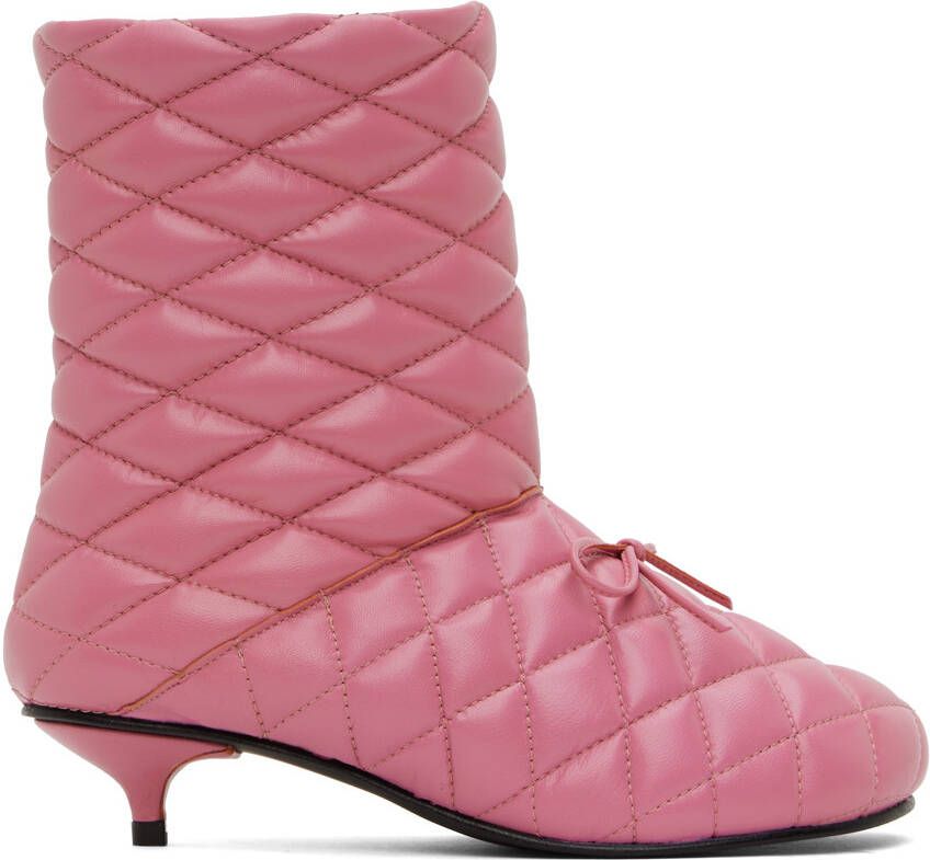 ABRA Pink Quilted Boots