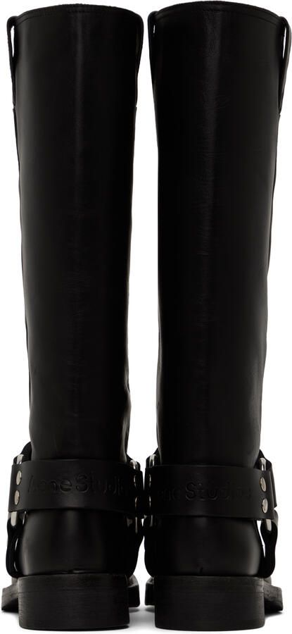 Acne Studios Black Buckle Boots - Picture 3