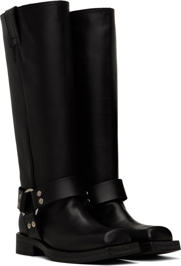 Acne Studios Black Buckle Boots