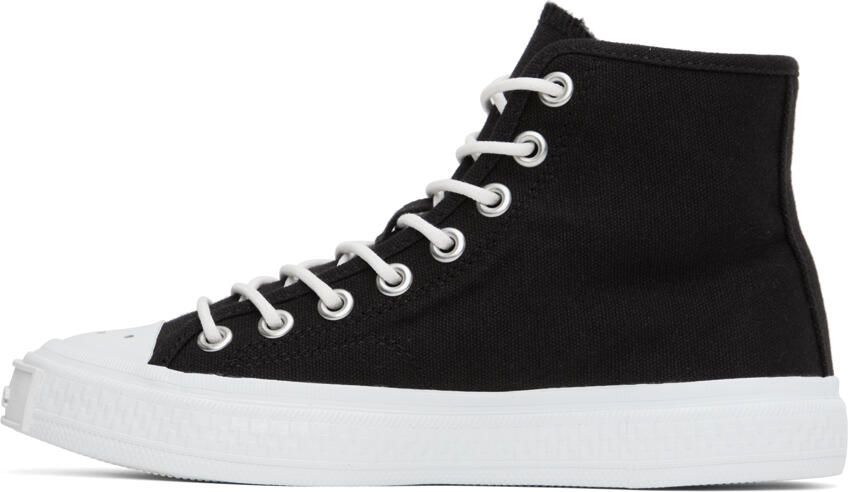 Acne Studios Black Canvas High Sneakers - Picture 3
