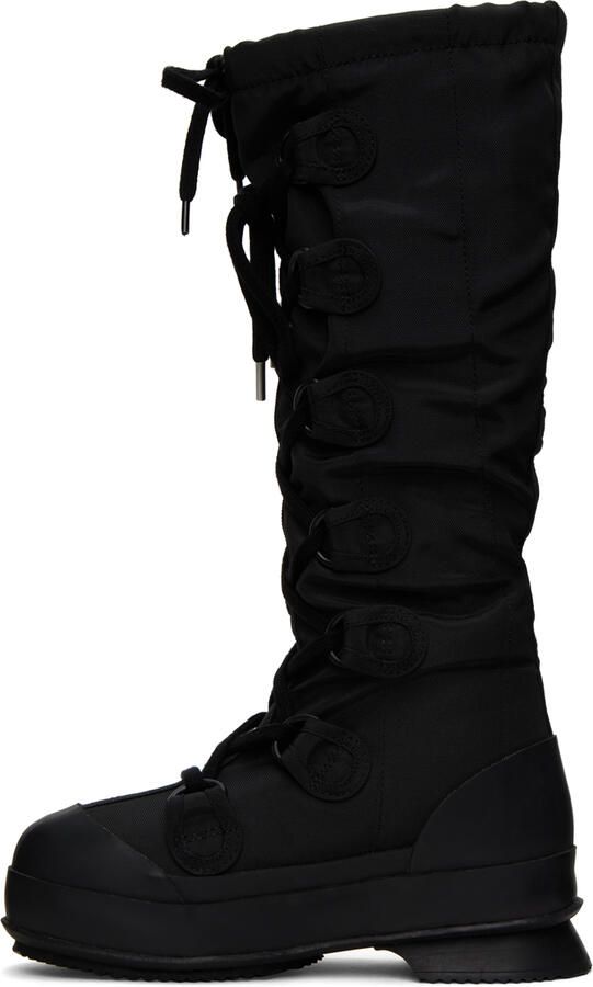 Acne Studios Black Lace-Up Boots - Picture 2