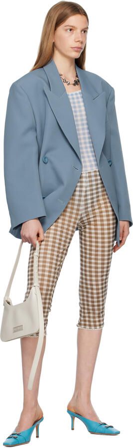 Acne Studios Blue Bow Buckle Mules - Picture 4