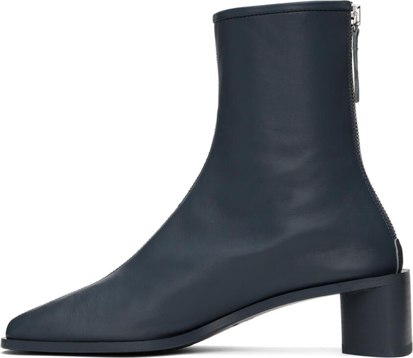 Acne Studios Blue Branded Logo Boots - Picture 2