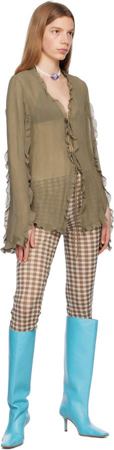 Acne Studios Blue Heel Boots - Picture 4