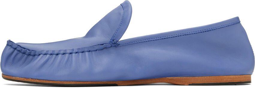 Acne Studios Blue Slip-On Loafers - Picture 3