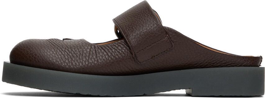 Acne Studios Brown Buckle Mules - Picture 4