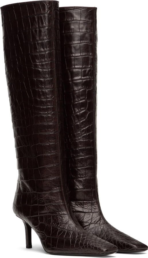 Acne Studios Brown Embossed Boots
