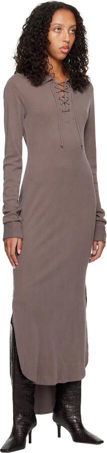 Acne Studios Brown Embossed Boots - Picture 4