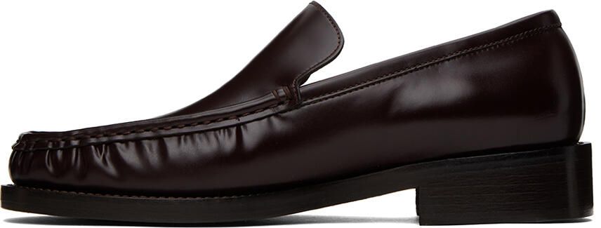 Acne Studios Brown Initials Loafers - Picture 3