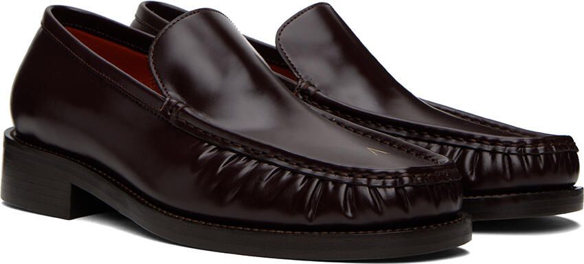Acne Studios Brown Initials Loafers - Picture 2