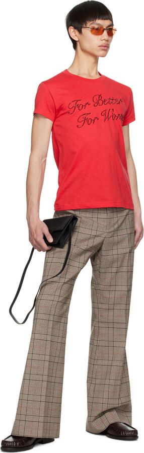 Acne Studios Brown Initials Loafers - Picture 4