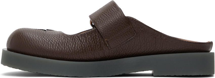 Acne Studios Brown Star Cutout Mules - Picture 4