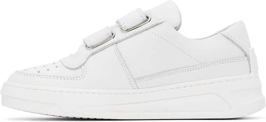 Acne Studios Kids White Leather Sneakers - Picture 3
