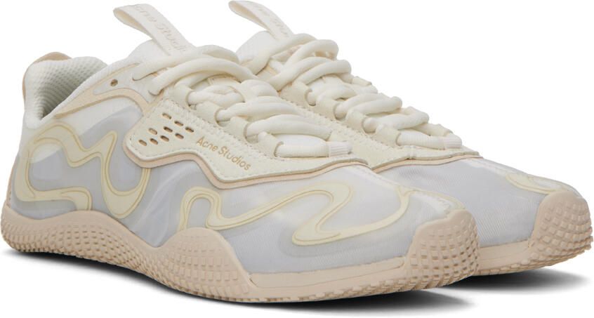 Acne Studios Off-White Ribbon Sneakers - Picture 2