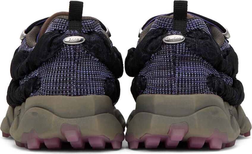 Acne Studios Purple & Black Knit Sneakers