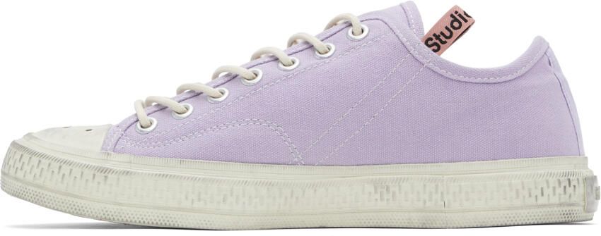 Acne Studios Purple Ballow Tumbled Low Sneakers - Picture 3