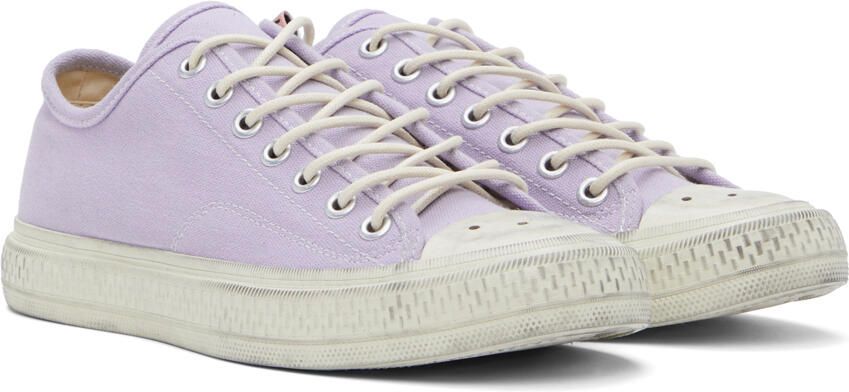 Acne Studios Purple Ballow Tumbled Low Sneakers - Picture 2