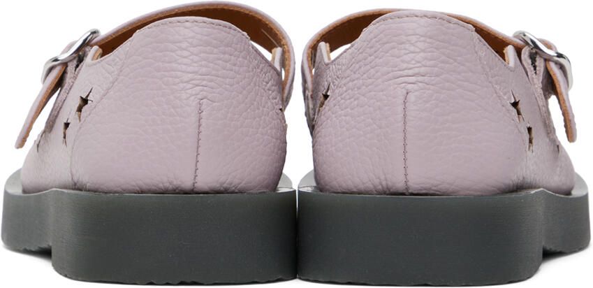 Acne Studios Purple Star Cutout Loafers