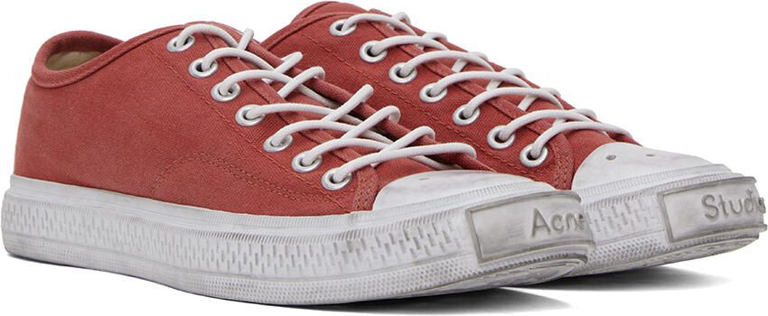 Acne Studios Red Faded Sneakers - Picture 2