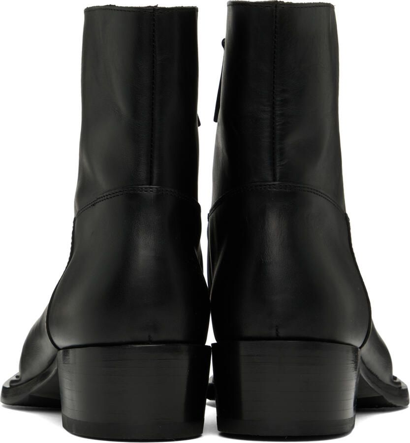 Acne Studios SSENSE Exclusive Black Zip Boots