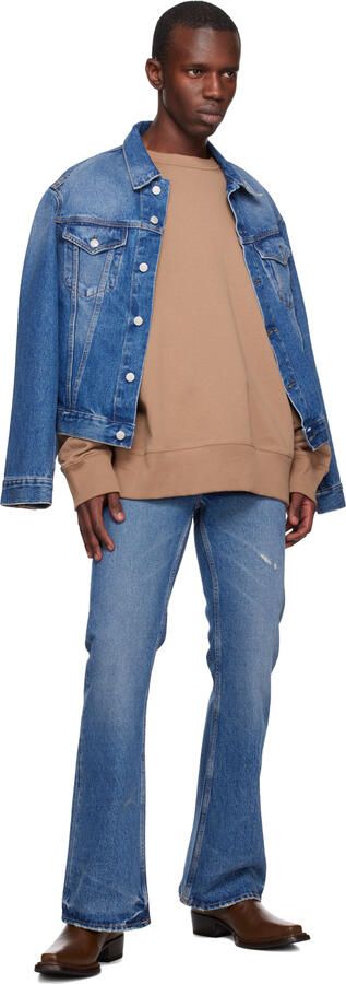 Acne Studios SSENSE Exclusive Brown Zip Boots - Picture 4