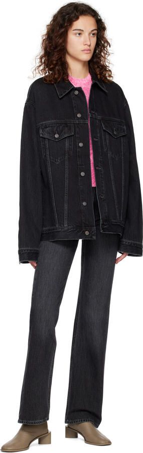 Acne Studios Taupe Branded Logo Boots - Picture 4