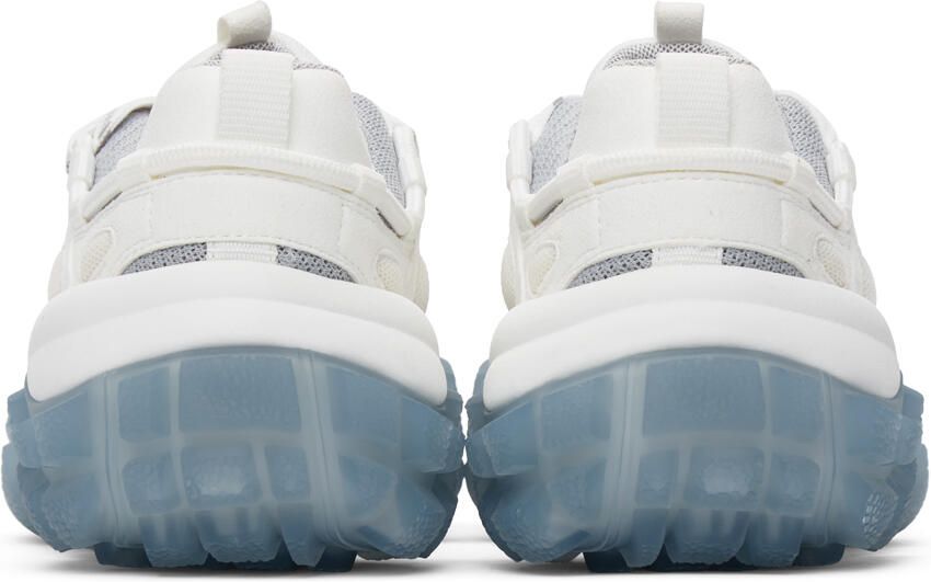 Acne Studios White & Blue Lace-Up Sneakers - Picture 2