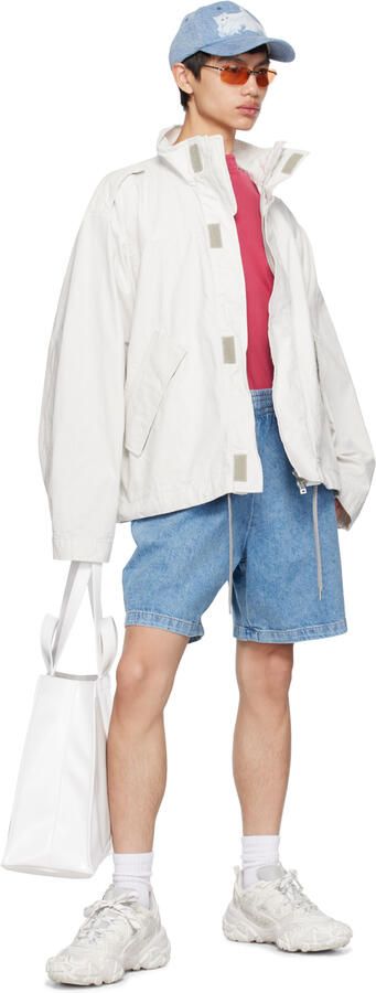 Acne Studios White Chunky Mesh Sneakers - Picture 4