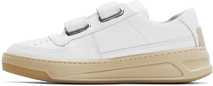 Acne Studios White Steffey Low-Top Sneakers - Picture 3