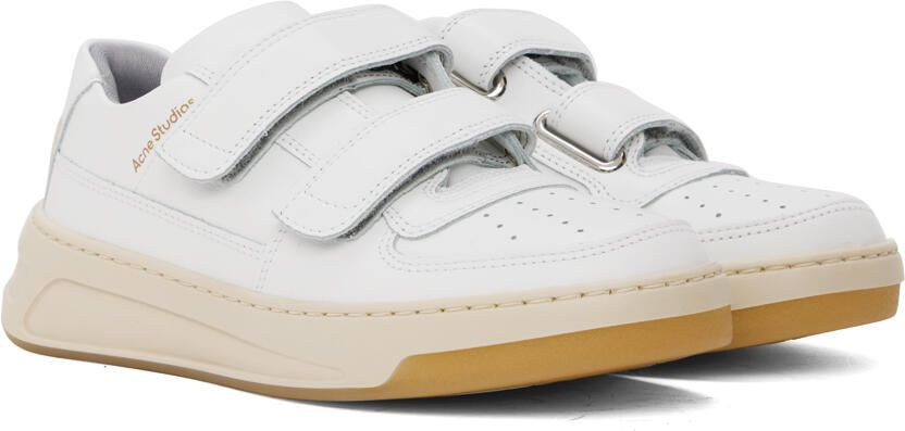 Acne Studios White Velcro Strap Sneakers - Picture 2