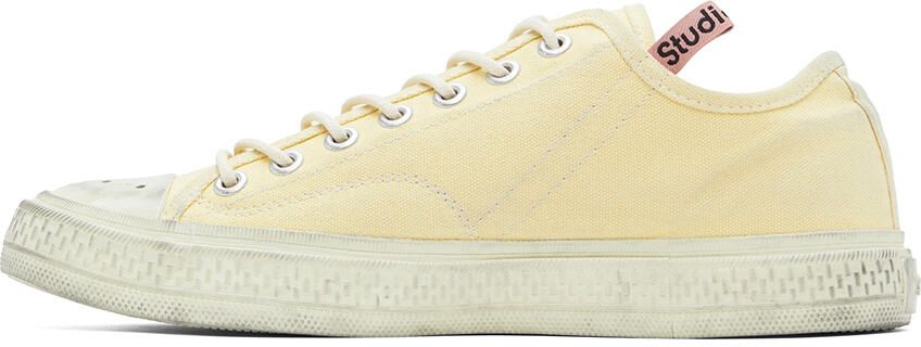 Acne Studios Yellow Ballow Tumbled Low Sneakers - Picture 3