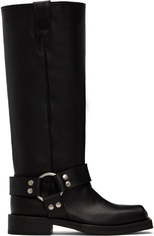 Acne Studios Black Buckle Boots - Picture 5