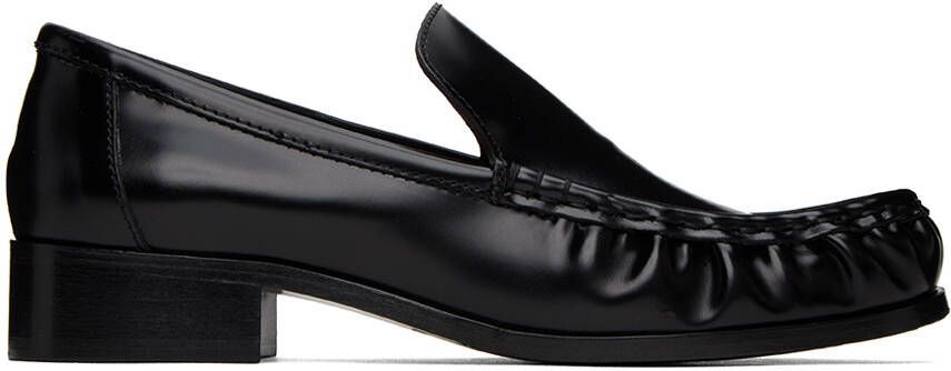 Acne Studios Black Initials Loafers - Picture 5
