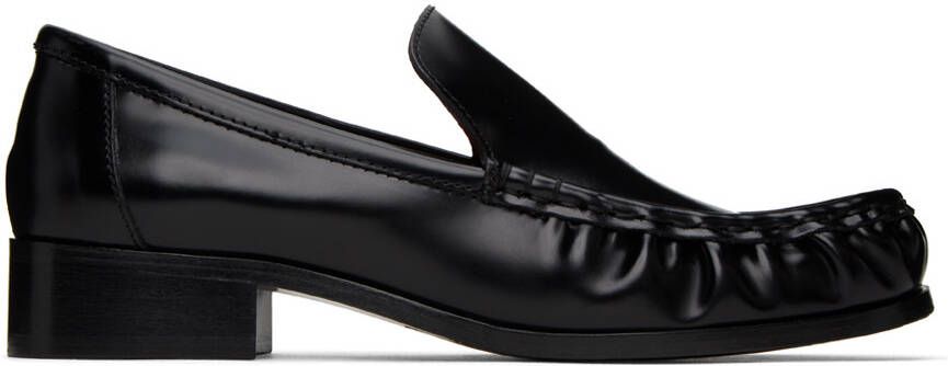 Acne Studios Black Initials Loafers - Picture 5