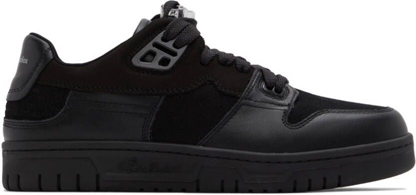 Acne Studios Black Leather Low Top Sneakers
