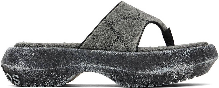 Acne Studios Black Reversed Sandals