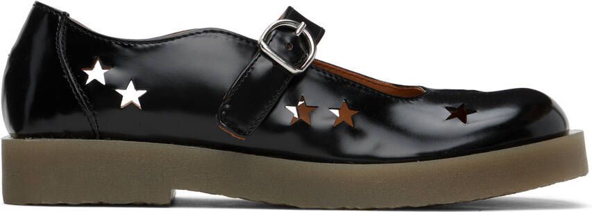 Acne Studios Black Star Cutout Loafers